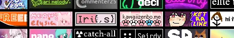 a bunch of 88x31 website buttons